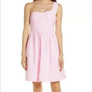 LILLY PULITZER ONE SHOULDER SEERSUCKER DRESS